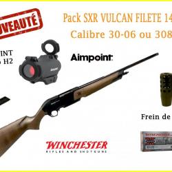 Pack Winchester SXR Vulcan filetée calibre 30-06 ou 308 win + aimpoint 30-06