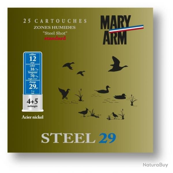 CARTOUCHE MARY ARM STEEL 29 / CAL. 12 - 29 G