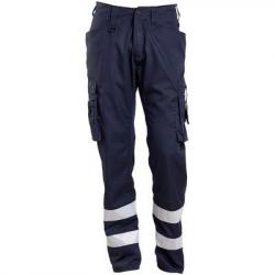 Pantalon avec bandes réfléchissantes MASCOT MARSEILLE 17879-230 90 cm (Rallongé) Bleu marine foncé 4