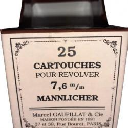 7,6 mm MANNLICHER: Reproduction boite cartouches (vide) GAUPILLAT 8704670