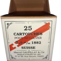 7,5 mm Mle 1882 ou 7,5mm Suisse: Reproduction boite cartouches (vide) GAUPILLAT 8704688