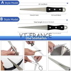 Fusil Diamant pour Aiguiser les Couteaux, Modele: B