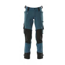 Pantalon de travail avec poches genouillères MASCOT® ADVANCED 17079-311 82 cm (Standard) 36 (C42) Bl