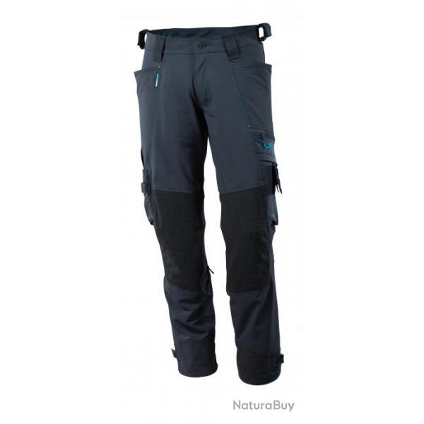 Pantalon de travail avec poches genouillres MASCOT ADVANCED 17079-311 82 cm (Standard) Bleu marine
