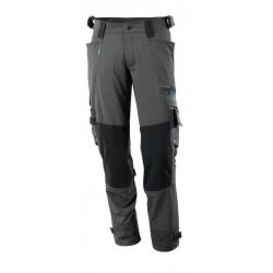 Pantalon de travail avec poches genouillères MASCOT® ADVANCED 17079-311 Anthracite foncé 82 cm (Stan