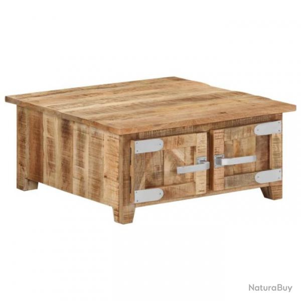 Table basse 67x67x30 cm Bois de manguier massif