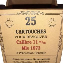 11 mm Mle 1873 ou 11mm 73: Reproduction boite cartouches (vide) CARTOUCHERIE STEPHANOISE 8709591