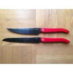 2 Grands couteaux de cuisine Laguiole évolution 35 et 33 cm