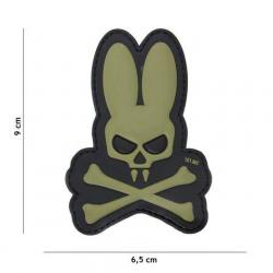 Patch 3D PVC Skull Bunny OD (101 Inc)