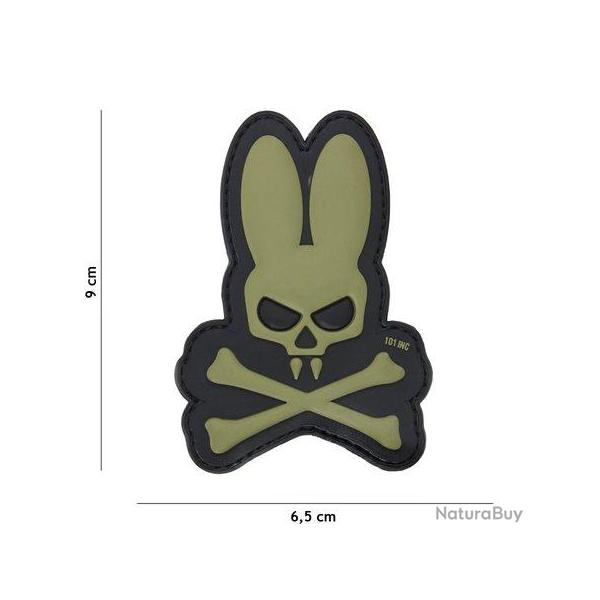 Patch 3D PVC Skull Bunny OD (101 Inc)