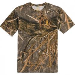 Tee shirt manches courtes camouflage Mossy Oak Shadow Grass Browning