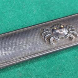 KOZUKA AIKUCHI TANTO KATANA WAKIZASHI CRABE - JAPON 19è