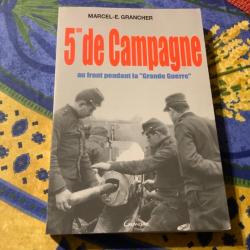 Livre de guerre, 5ème de campagne