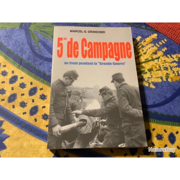 Livre de guerre, 5me de campagne