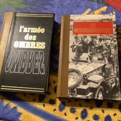 Lot de deux livres de guerres, l'armée des ombres et le débarquement.