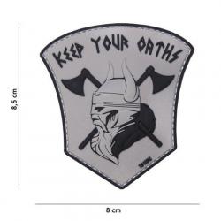 Patch 3D PVC Keep your Oaths Gris (101 Inc)