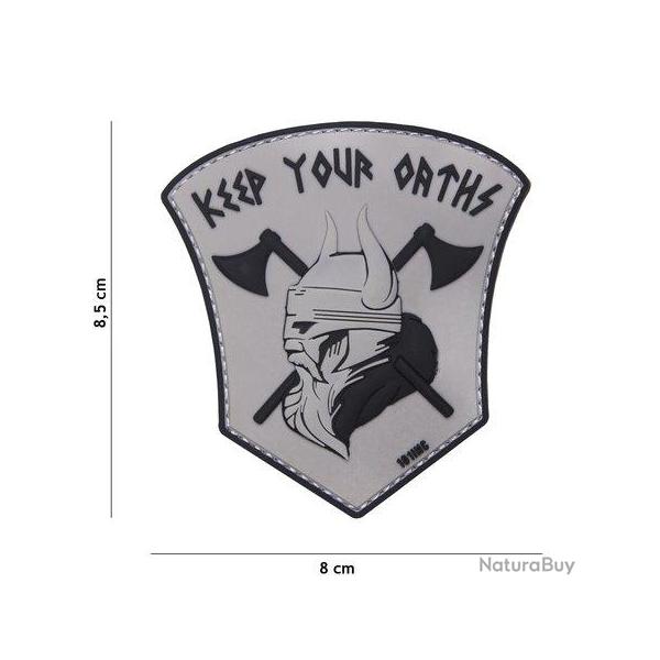 Patch 3D PVC Keep your Oaths Gris (101 Inc)