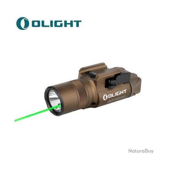 Lampe Torche Olight BALDR Pro R TAN - 1350 Lumens - Laser Vert