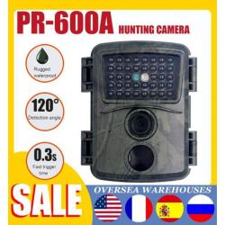 PR600 caméra de chasse piège Photo 12MP Vision nocturne sentier LED