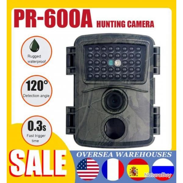 PR600 camra de chasse pige Photo 12MP Vision nocturne sentier LED