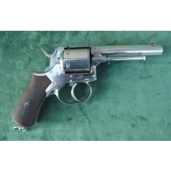 Beau revolver de type Adam's fabrication J.Schilling a shull fin XIXe