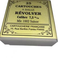 7,5 mm Mle 1882 ou 7,5mm Suisse: Reproduction boite cartouches (vide) CARTOUCHERIE FRANCAISE 8727523