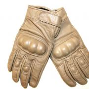 Gants tactiques en cuir noir - Miltec 