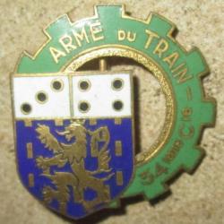 34° Compagnie de Camp, Arme du Train, domino, dos guilloché doré