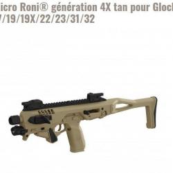 Micro Roni génération 4X tan pour Glock 17/19/19X/22/23/31/32