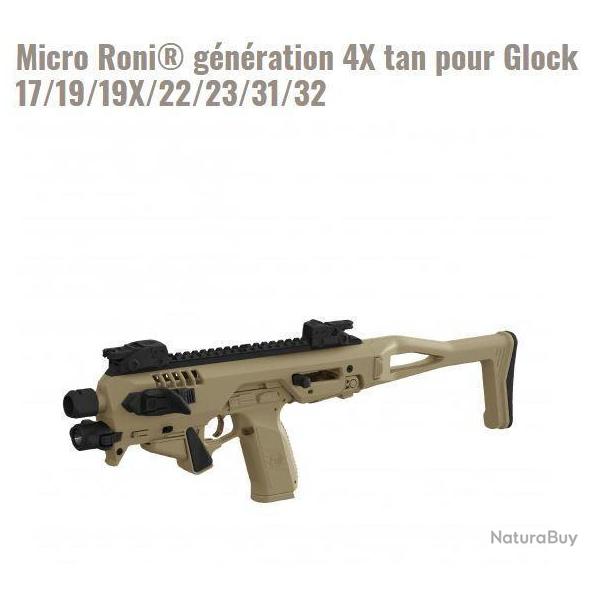 Micro Roni gnration 4X tan pour Glock 17/19/19X/22/23/31/32