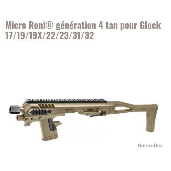 Micro Roni gnration 4 tan pour Glock 17/19/19X/22/23/31/32