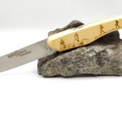 Couteau Thiers fabrication Française avec gravure Compostelle