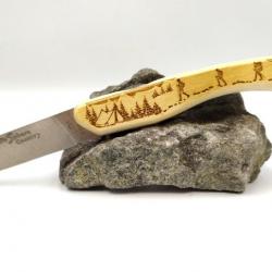 Couteau Thiers fabrication Française avec gravure rando