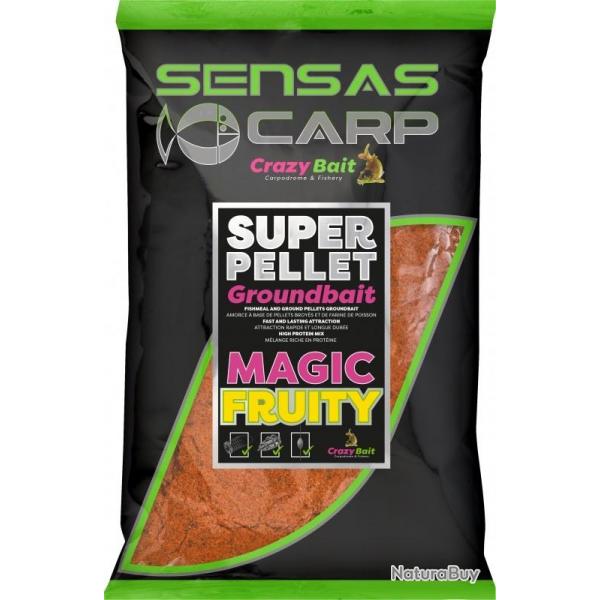 AMORCE SUPER PELLET GROUNDBAIT MAGIC FRUITY 1KG