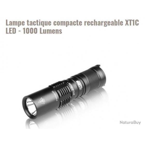Lampe tactique Klarus compacte rechargeable XT1C LED - 1000 Lumens