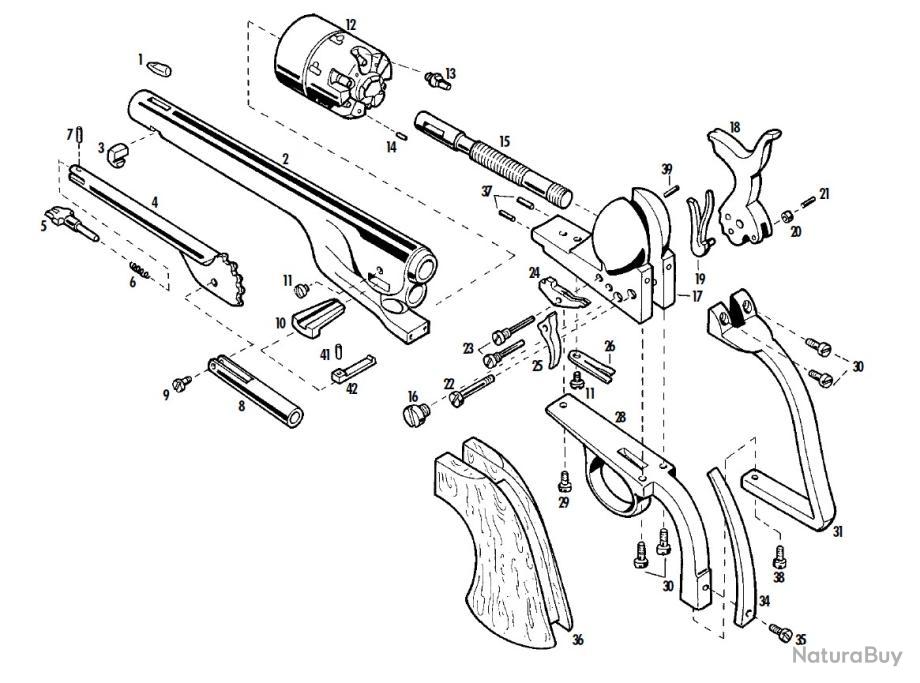 Une petite vis pour arme ancienne - Pièces détachées d'armes non classées  (11360491)