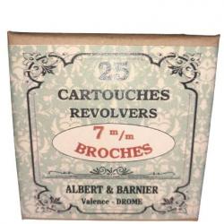 7 mm Broches ou 7mm Lefaucheux: Reproduction boite cartouches (vide) ALBERT & BARNIER 8736562