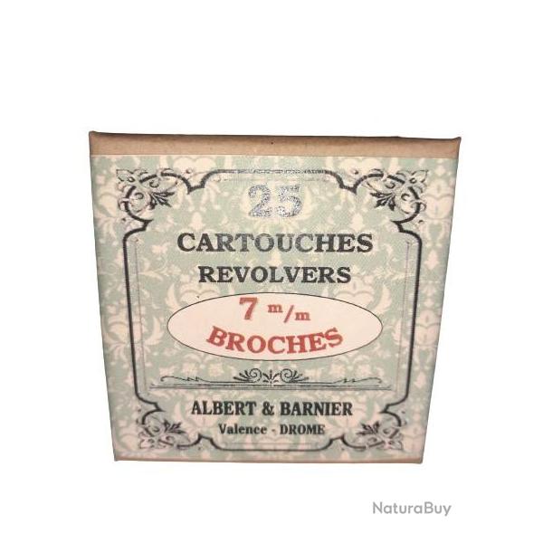 7 mm Broches ou 7mm Lefaucheux: Reproduction boite cartouches (vide) ALBERT & BARNIER 8736562