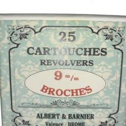 9 mm Broches ou 9mm Lefaucheux: Reproduction boite cartouches (vide) ALBERT & BARNIER 8736568