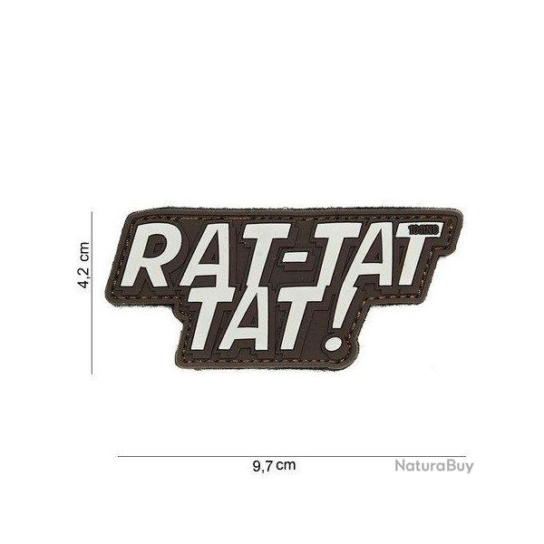 Patch 3D PVC Rat-tat tat Marron (101 Inc)