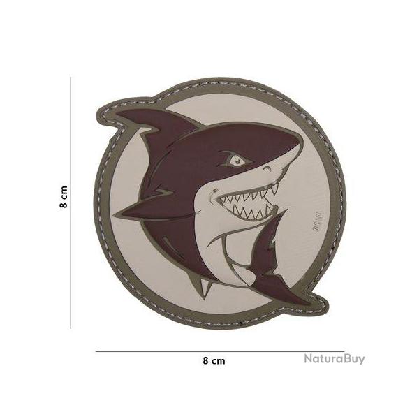 Patch 3D PVC Shark Attack Coyote (101 Inc)
