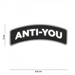 Patch 3D PVC Anti-You Noir (101 Inc)