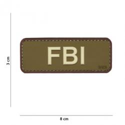 Patch 3D PVC FBI Coyote & Marron (101 Inc)