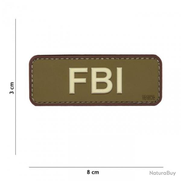 Patch 3D PVC FBI Coyote & Marron (101 Inc)