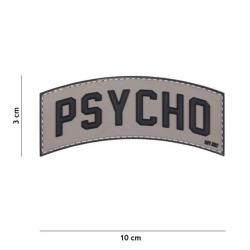 Patch 3D PVC Psycho Gris (101 Inc)