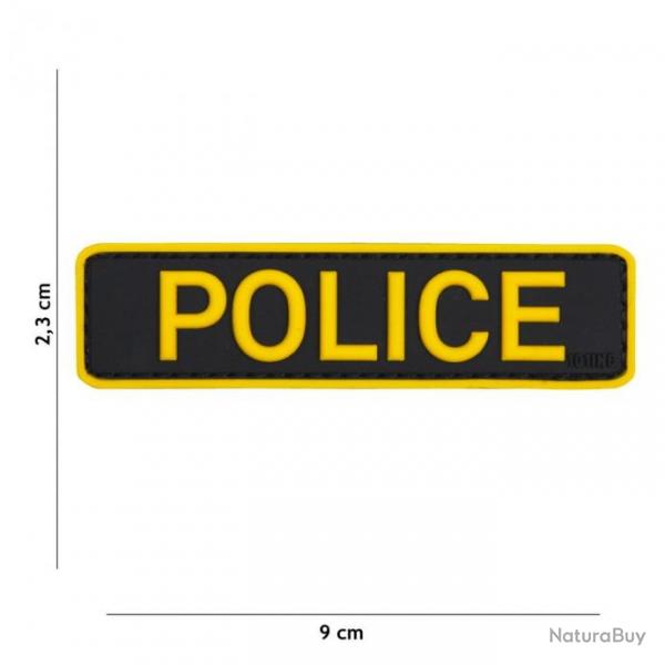 Patch 3D PVC Police Jaune (101 Inc)