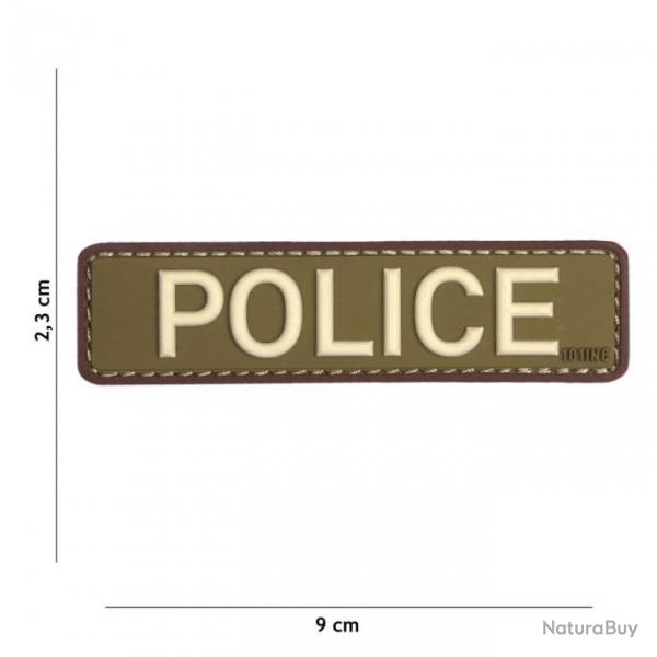 Patch 3D PVC Police OD & Marron (101 Inc)