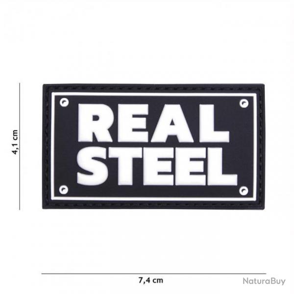 Patch 3D PVC Real steel Noir (101 Inc)