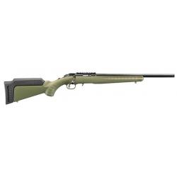 Carabine Ruger American Rimfire Cal.22lr - chargeur 10 coups - canon 46cm filet 1/2-28" verte