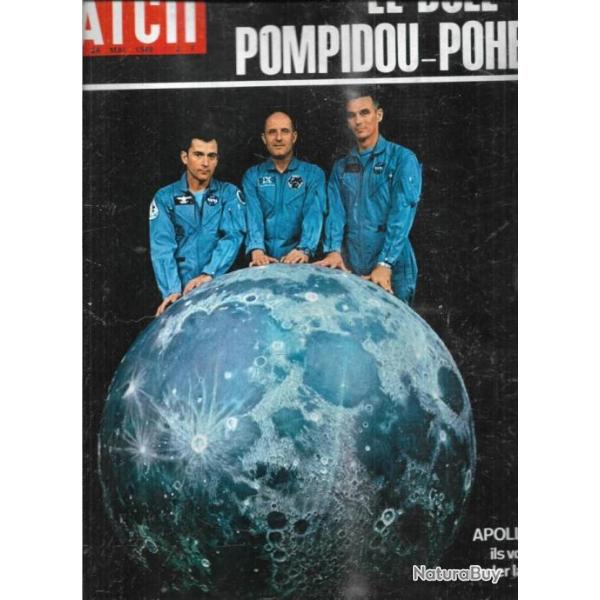 paris match 1046 mai 1969 , duel pompidou-poher , apollo 10 , schneider le creusot, de gaulle irland